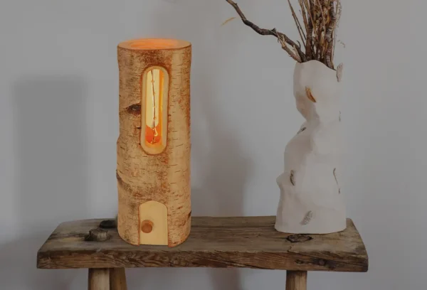 Lámpara de sobremesa Faro de madera