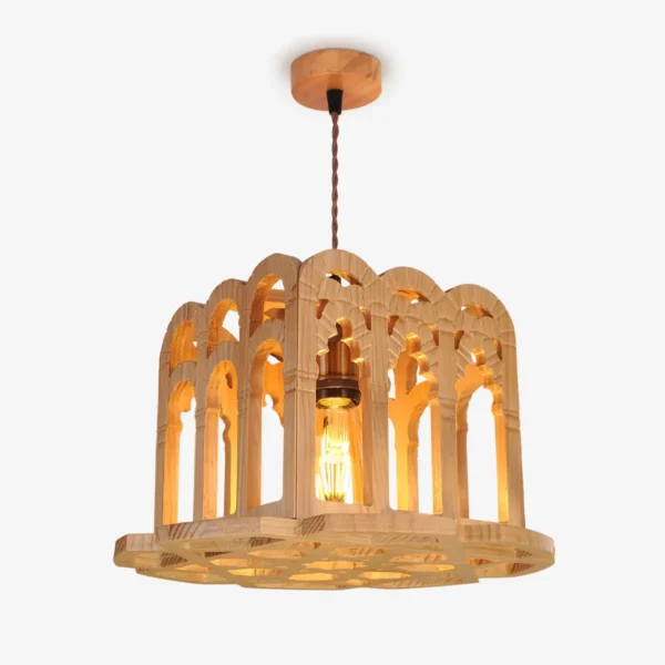 A Plena Luz lámparas y mobiliario de autor Lámpara de techo de madera Mezquita