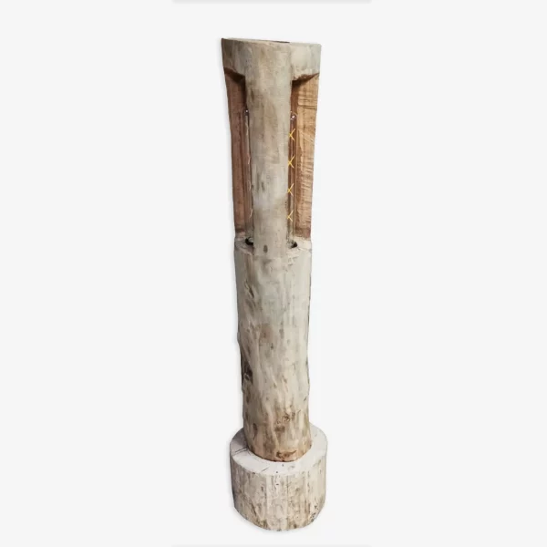 Lámpara de pie de madera maciza Faro