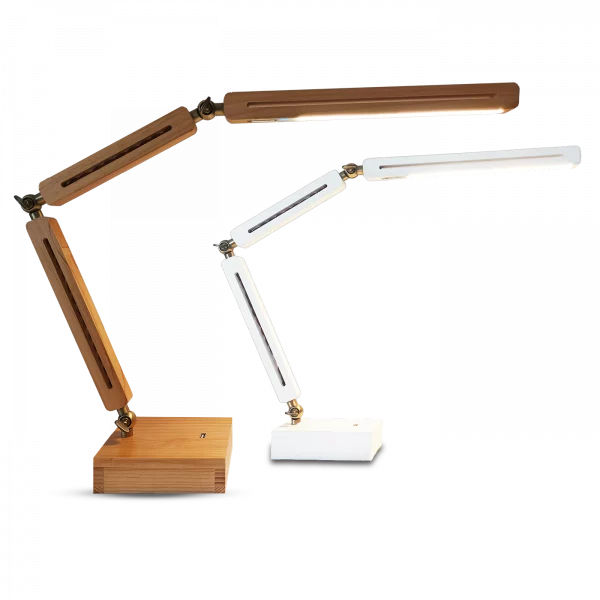 A Plena Luz lámparas y mobiliario de autor Flexo led de alta luminosidad para escritorio de madera
